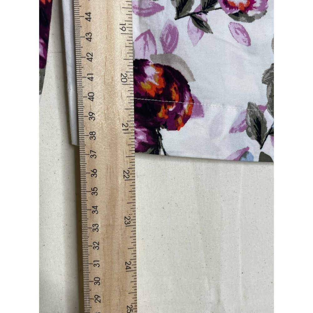White House‎ Black Market 3/4 Sleeve Sleeve Poplin Floral Top Size 6 - Picture 7 of 7